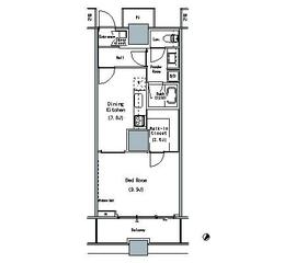 ザ・東京タワーズ ミッドタワー 18階 間取り図