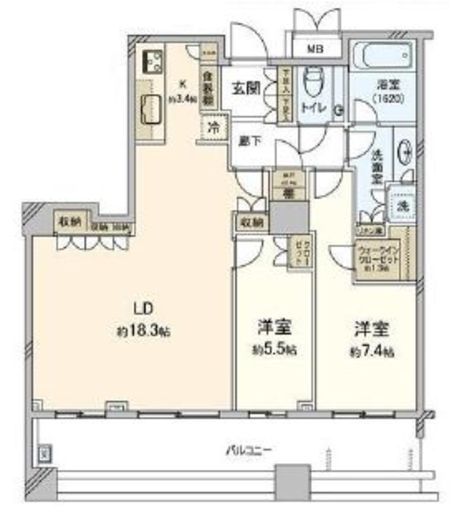 パークコート本郷真砂 5階 間取り図
