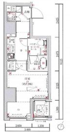 ルミード勝どき 2階 間取り図