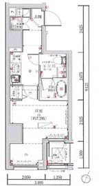 ルミード勝どき 5階 間取り図
