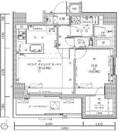 ルミード勝どき 6階 間取り図