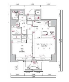 ルミード勝どき 10階 間取り図