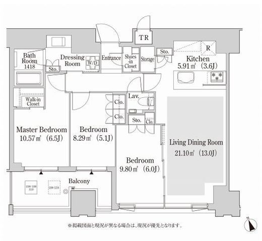 大崎ガーデンレジデンス 1310 間取り図