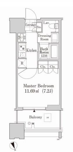 大崎ガーデンレジデンス 207 間取り図