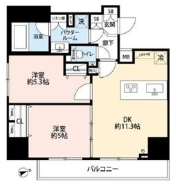 メインステージ新橋 14階 間取り図