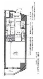 シティインデックス武蔵小山 6階 間取り図