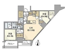 プラウド文京千駄木 10階 間取り図