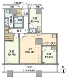 芝浦アイランド グローヴタワー 27階 間取り図