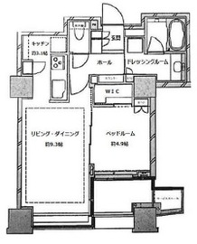 新宿山吹アインスタワー 18階 間取り図