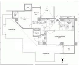 フォレストテラス鳥居坂 5F1 間取り図