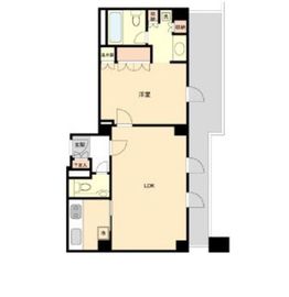 ストーリア赤坂 503 間取り図