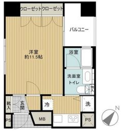 グランドメゾン築地 4階 間取り図