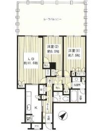 ユニゾ八丁堀ハイツ 804 間取り図