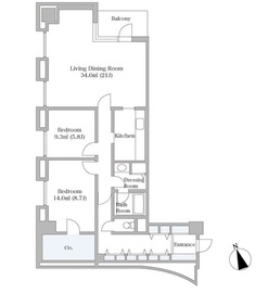 入船ハイツ 1304 間取り図