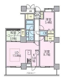 ロイヤルパークスタワー南千住 3112 間取り図