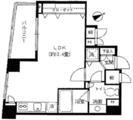 レジデンス広尾 402 間取り図