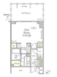 バウスステージ南青山 405 間取り図