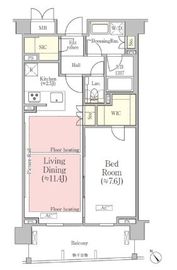 バウスステージ南青山 204 間取り図