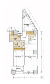 LaSante池田山 1304 間取り図