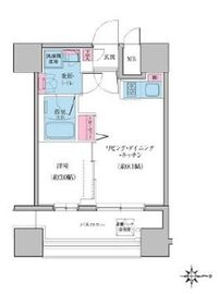 クレヴィアリグゼ日暮里 403 間取り図