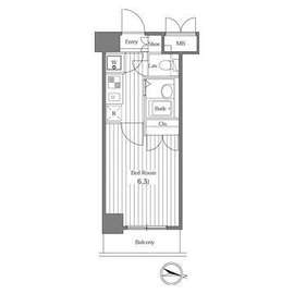 グランシャルム広尾 210 間取り図