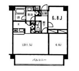 ヴォアラクテ西早稲田 401 間取り図