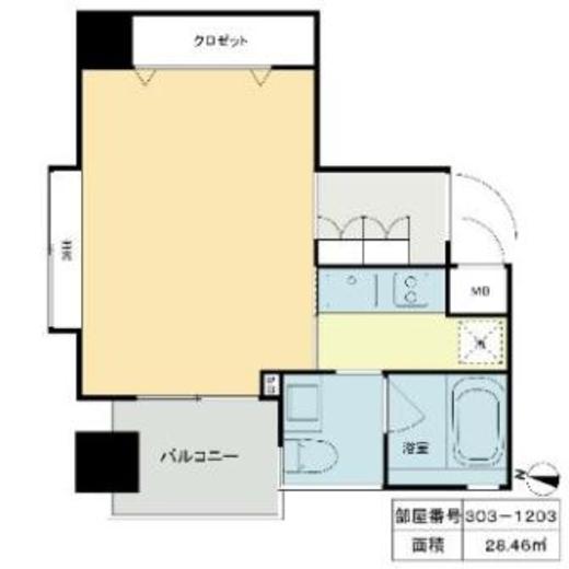 ベルファース市ヶ谷 703 間取り図