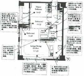 ザ・パームス月島ルナガーデン 1階 間取り図