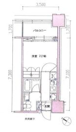 大崎ガーデンレジデンス 2F1 間取り図