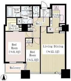 センチュリーパークタワー 41階 間取り図