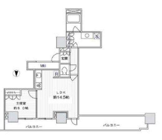 ラクシア品川ポルトチッタ 7階 間取り図