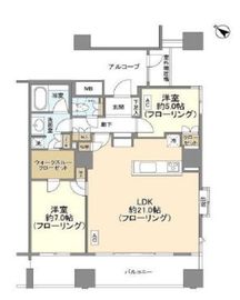 エティア目黒ウエストタワー 16階 間取り図