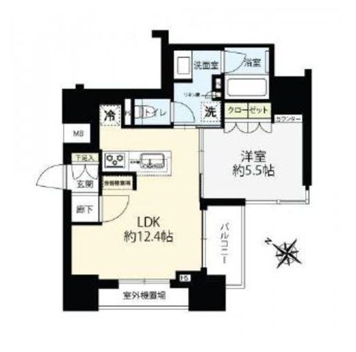 オープンレジデンシア文京茗荷谷 4階 間取り図