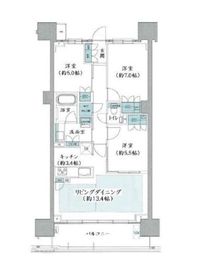 プラウド木場 8階 間取り図