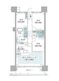 プラウド木場 8階 間取り図