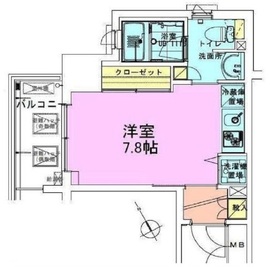 門前仲町レジデンス参番館 1208 間取り図