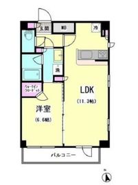 エスティメゾン大井仙台坂 1403 間取り図