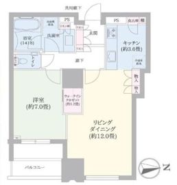 シティタワーズ豊洲ザ・ツイン サウスタワー 5階 間取り図