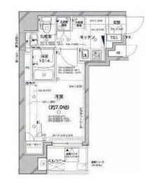 グラーサ銀座イースト 11階 間取り図