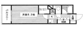 エフローレ日本橋 2階 間取り図
