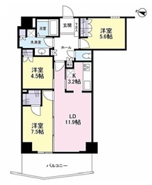 キャピタルマークタワー 30階 間取り図