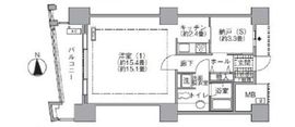 アクティ汐留 806 間取り図