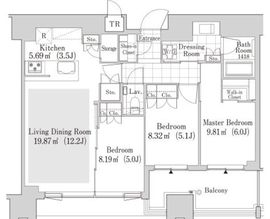 大崎ガーデンレジデンス 1311 間取り図