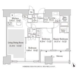 大崎ガーデンレジデンス 1209 間取り図