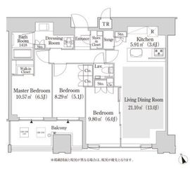 大崎ガーデンレジデンス 806 間取り図