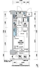 レジディア蒲田5 1102 間取り図
