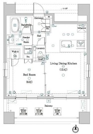 DIPS神楽坂 5階 間取り図
