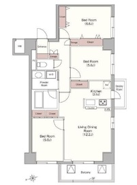 ベラカーサ広尾 405 間取り図