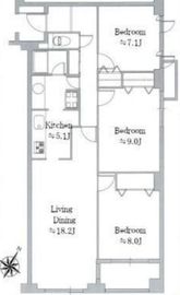 カルパティア市ヶ谷 305 間取り図