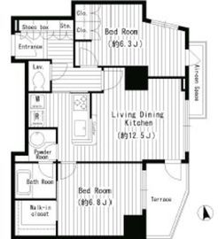 レガーロ西早稲田 101 間取り図